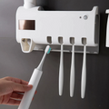 Germixy™ UV Family Toothbrush Sanitizer Station — Holder & Automatic Toothpaste Dispenser